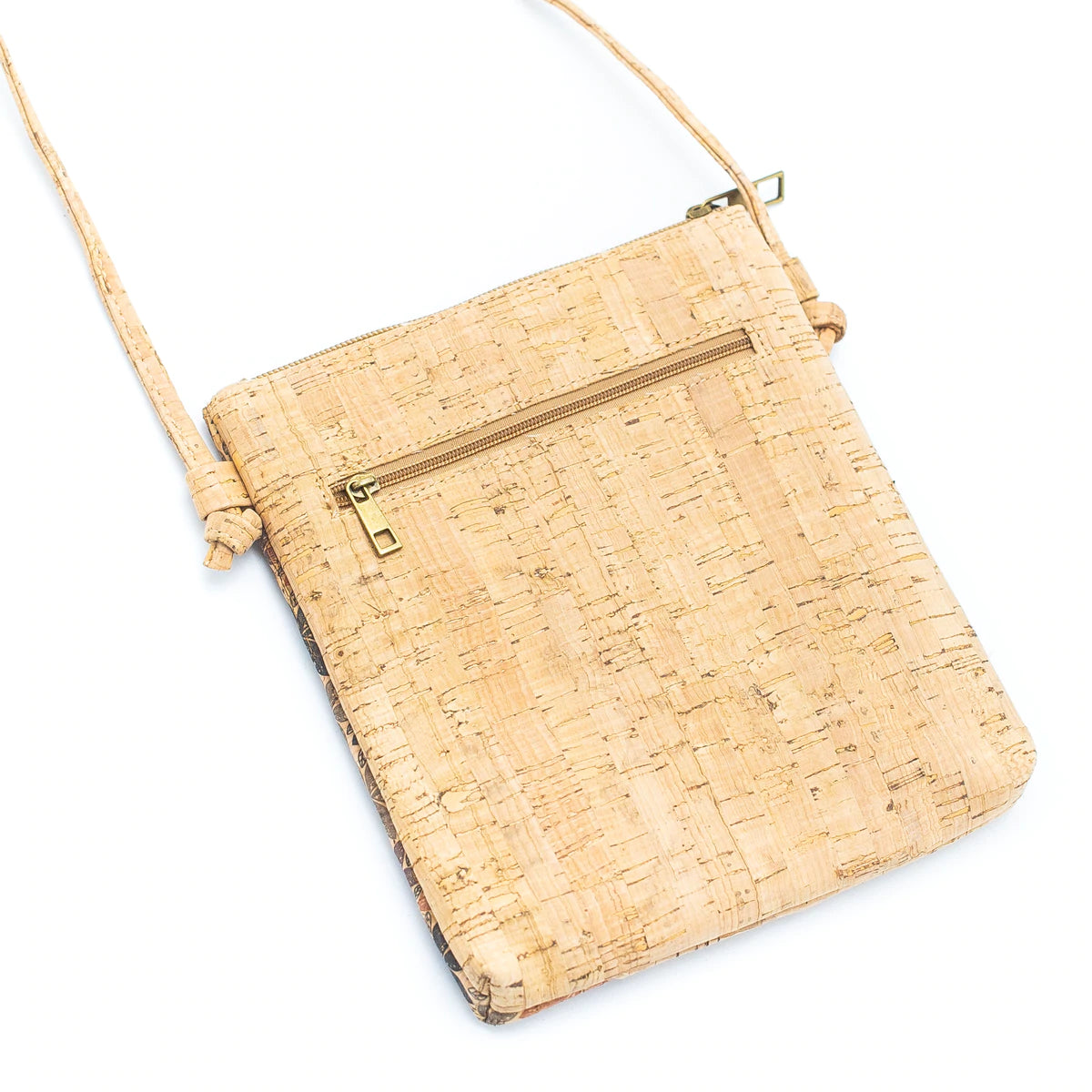 Angelco Accessories Wave panel cork crossbody bag - brown flower