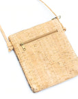 Angelco Accessories Wave panel cork crossbody bag - brown flower