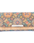 Angelco Accessories Double section cork wallet - pastel flower
