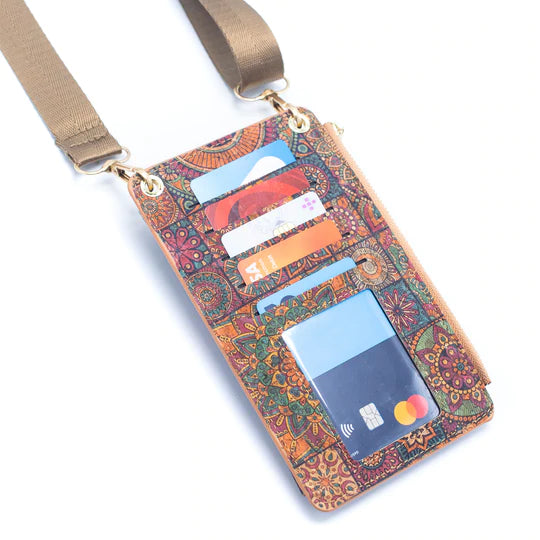 Angelco Accessories Phone wallet crossbody cork sling 