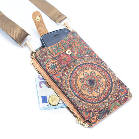 Angelco Accessories Phone wallet crossbody cork sling