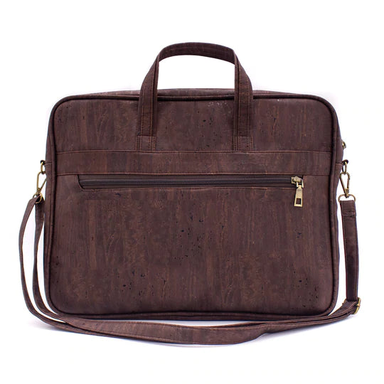 Angelco Accessories Cork laptop briefcase - dark brown