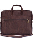 Angelco Accessories Cork laptop briefcase - dark brown