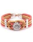Angelco Accessories Flower braid cork bracelet