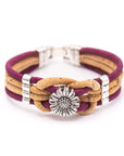 Angelco Accessories Flower braid cork bracelet