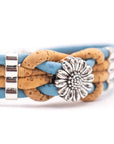 Angelco Accessories Flower braid cork bracelet