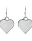 Angelco Accessories Shell heart silver earrings