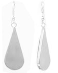 Angelco Accessories Dried flower silver teardrop earrings