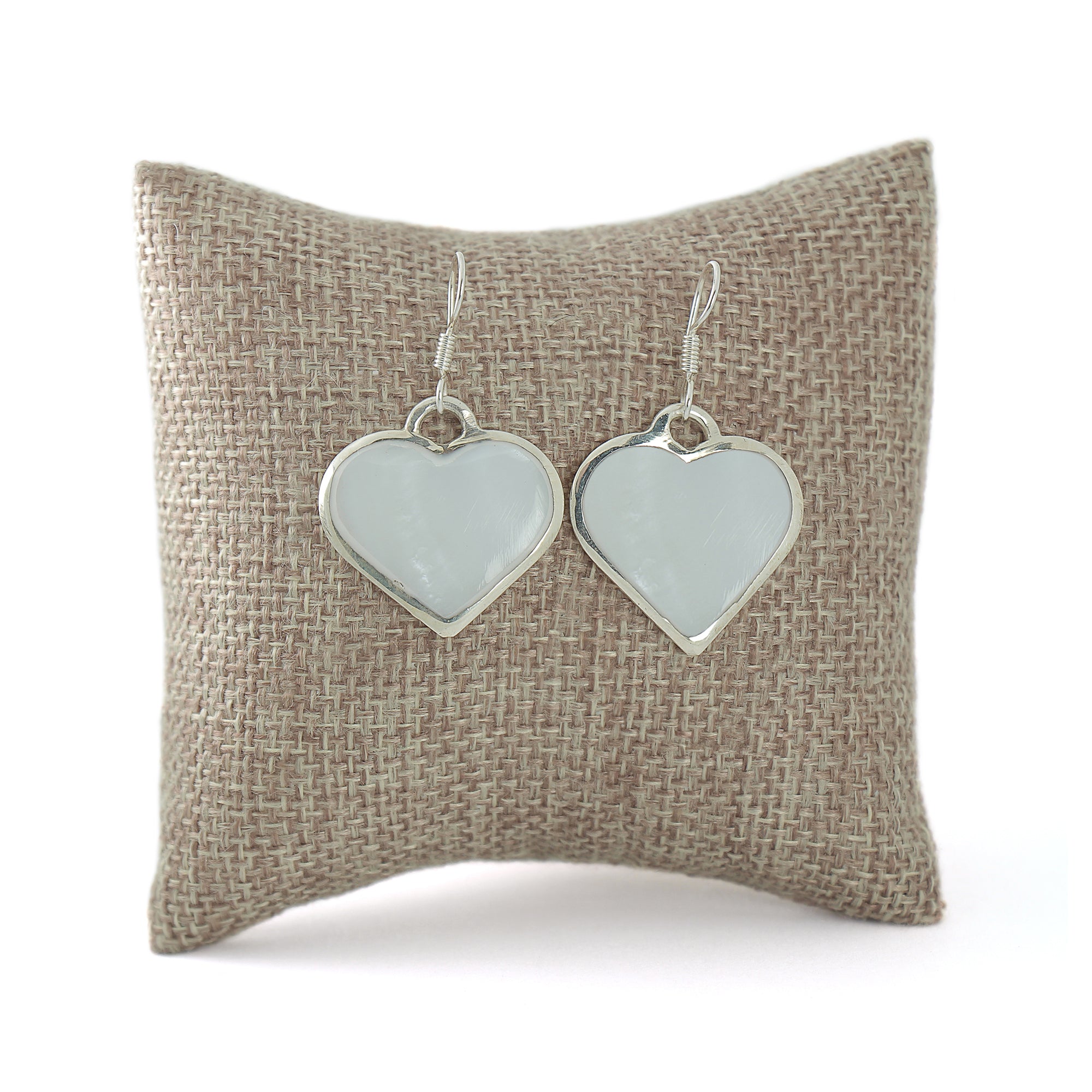 Angelco Accessories Shell heart silver earrings