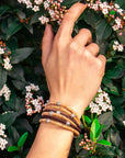 Angelco Accessories Simple 6 strand beaded cork bracelet