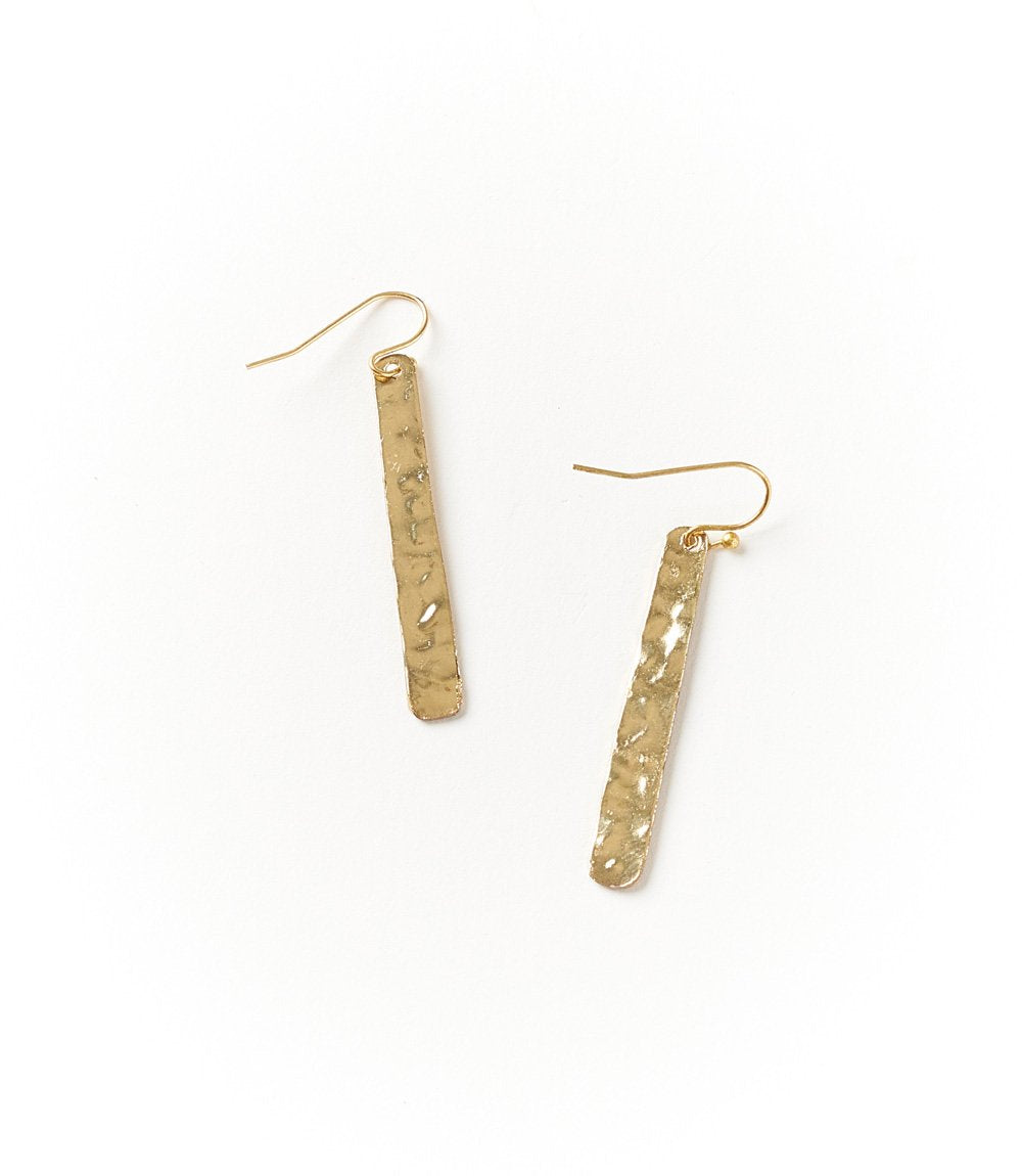 Angelco Accessories Gold bar earrings