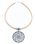 Angelco Accessories Sun circle pendant cork necklace