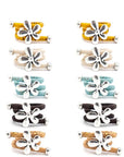 Angelco Accessories Silver flower and bead cork ring in 5 colours