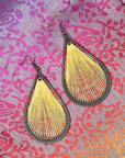 Angelco Accessories Teardrop straight weave earrings